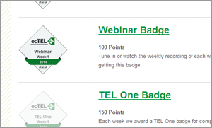 Badges - achieved and still to get