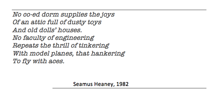 Seamus Heaney quotation
