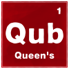 Qub icon, a red periodic table image